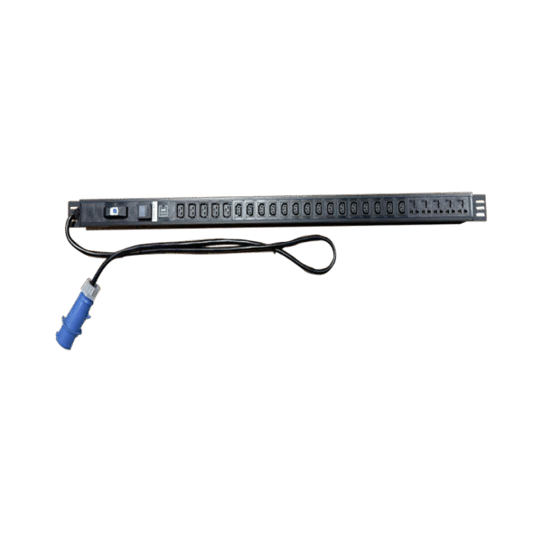 25-Way (15 x IEC13 , 5 x C19 & 5 x Universal) Industrial PDU with Breaker, Vold & Current Display and Surge Protector
