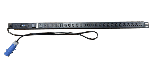 25-Way (15 x IEC13 , 5 x C19 & 5 x Universal) Industrial PDU with Breaker, Vold & Current Display and Surge Protector