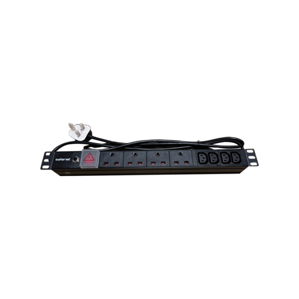8-Way (4-IEC13 + 4-BS) PDU with High Protection (13Amp)-19 RM