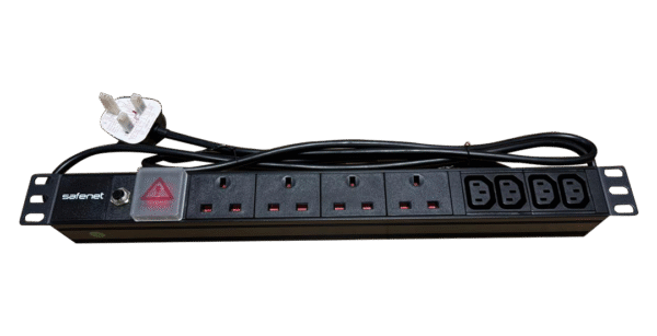 8-Way (4-IEC13 + 4-BS) PDU with High Protection (13Amp)-19 RM