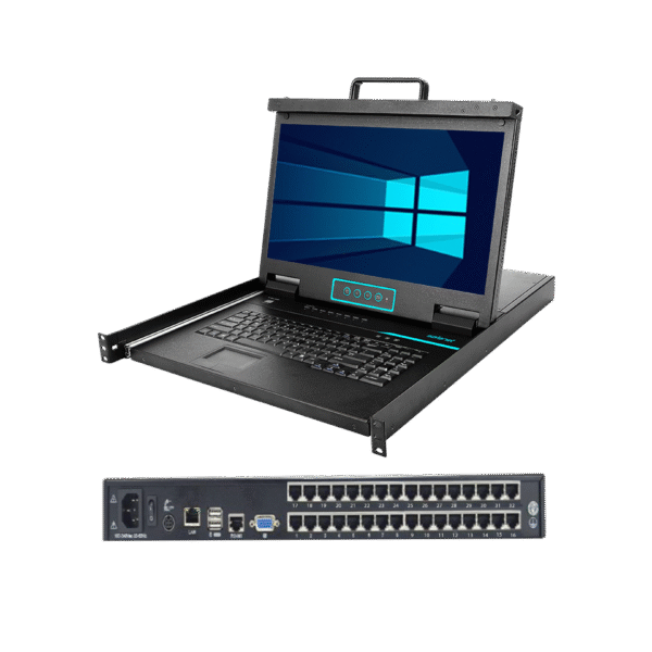 Widescreen 32-Port LCD IP KVM Console