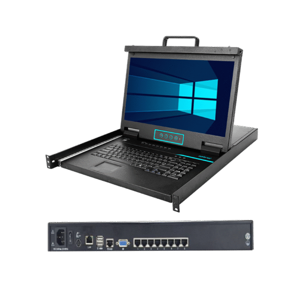 Widescreen 8-Port LCD IP KVM Console