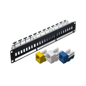 Cat6 Populated 24-Port Snap-in Panel - Image 1