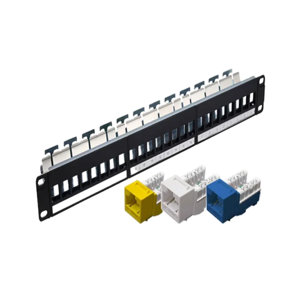 Cat6_Populated_24_port_Snap_Pattch_Panel