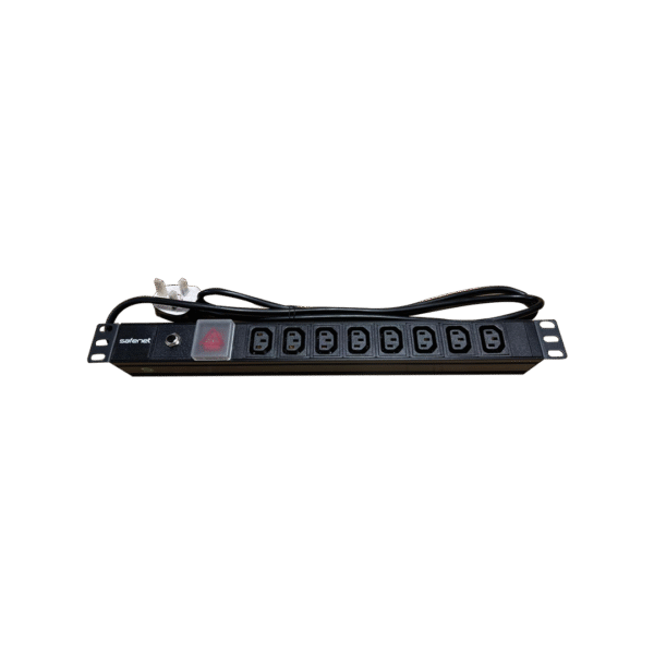 8-WAY IEC13 PDU WITH HIGH PROTECTION (13AMP)-19 INCH RACK MOUNTABLE